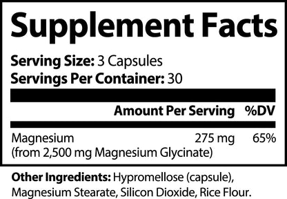 Magnesium Glycinate 90 Capsules
